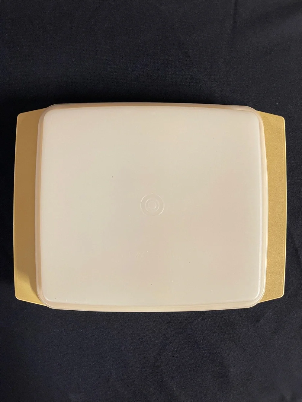 Vintage Tupperware Harvest Gold Deviled Egg Holder Carrier